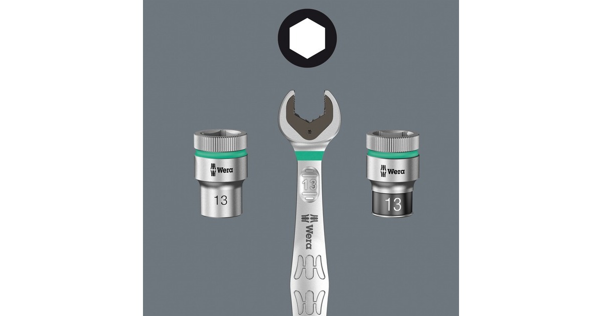 Wera Nuss-Magnetleiste A Imperial 1 Steckschlüsseleinsatz-Satz 1/4