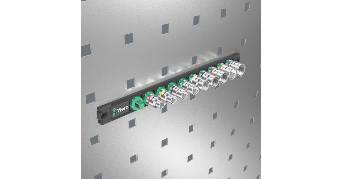 Wera Nuss-Magnetleiste B 4 Zyklop Steckschlüsseleinsatz-Satz 3/8