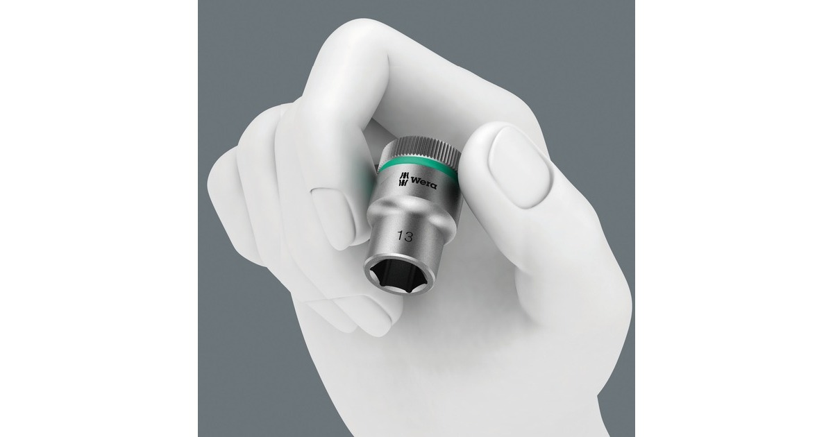 Wera Nuss-Magnetleiste B 4 Zyklop Steckschlüsseleinsatz-Satz 3/8