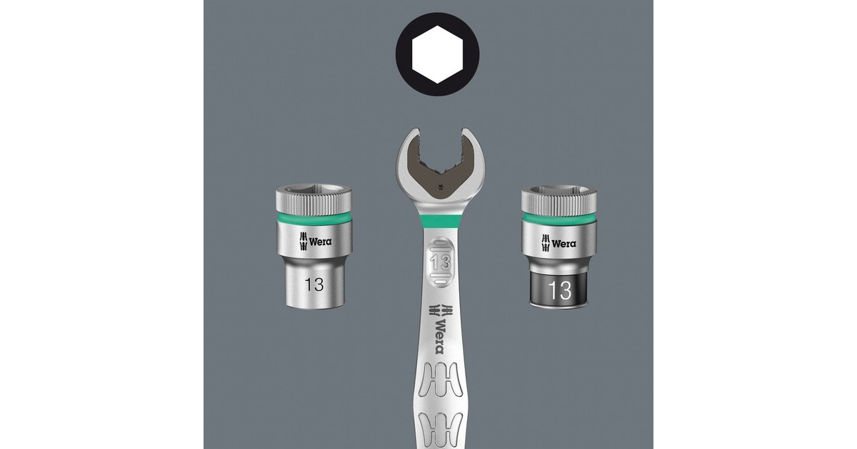 Wera Nuss-Magnetleiste B Imperial 1 Steckschlüsseleinsatz-Satz 3/8