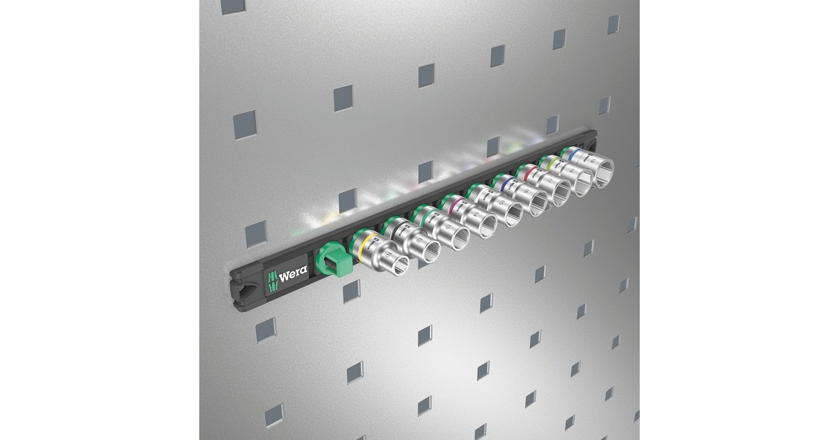 Wera Nuss-Magnetleiste C 4 Zyklop Steckschlüsseleinsatz-Satz 1/2