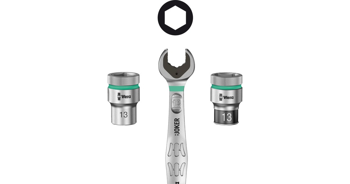 Wera Ringratschen-Maulschlüssel-Satz Joker, 11-teilig, Schraubenschlüssel(mit Haltefunktion)