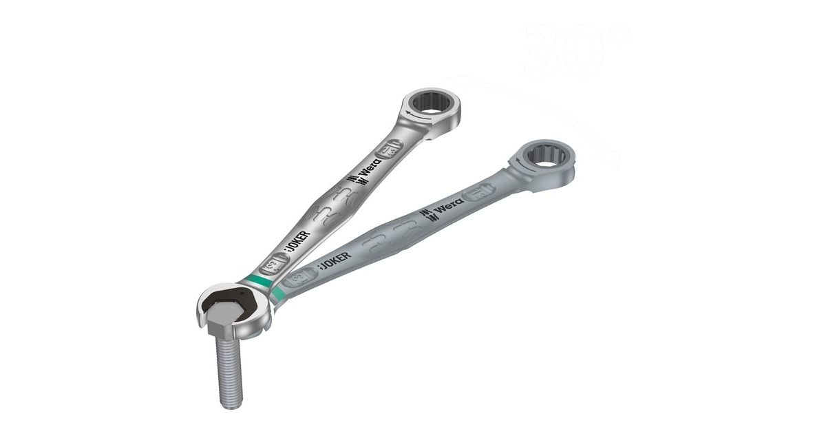 Wera Ringratschen-Maulschlüssel-Satz Joker, 11-teilig, Schraubenschlüssel(mit Haltefunktion)