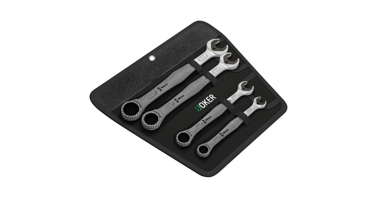 Wera Ringratschen-Maulschlüssel-Satz Joker, Schraubenschlüssel(mit Haltefunktion)