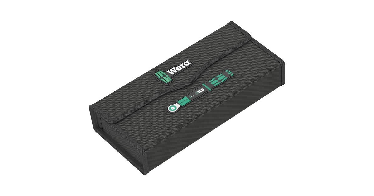 Wera Safe-Torque A1 Set 1, 10‑teilig, Drehmomentschlüssel(schwarz/grün, 1/4