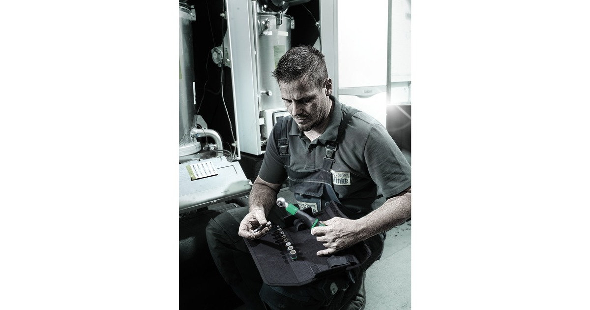 Wera Safe-Torque A1 Set 1, 10‑teilig, Drehmomentschlüssel(schwarz/grün, 1/4