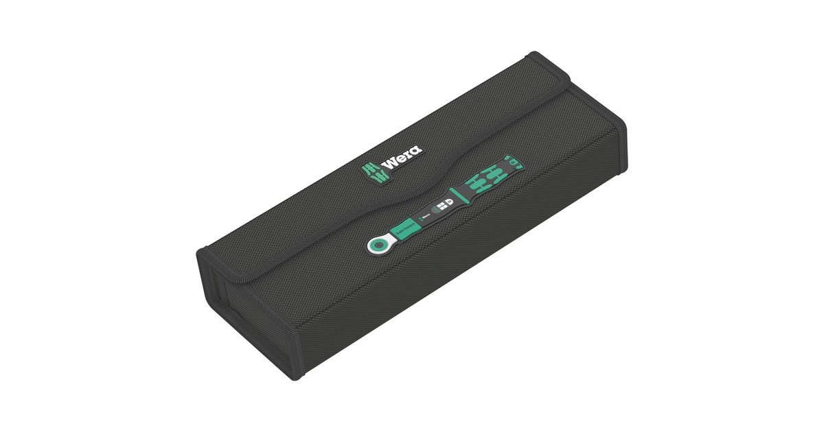 Wera Safe-Torque A2 Set 1, 23‑teilig, Drehmomentschlüssel(schwarz/grün, 1/4