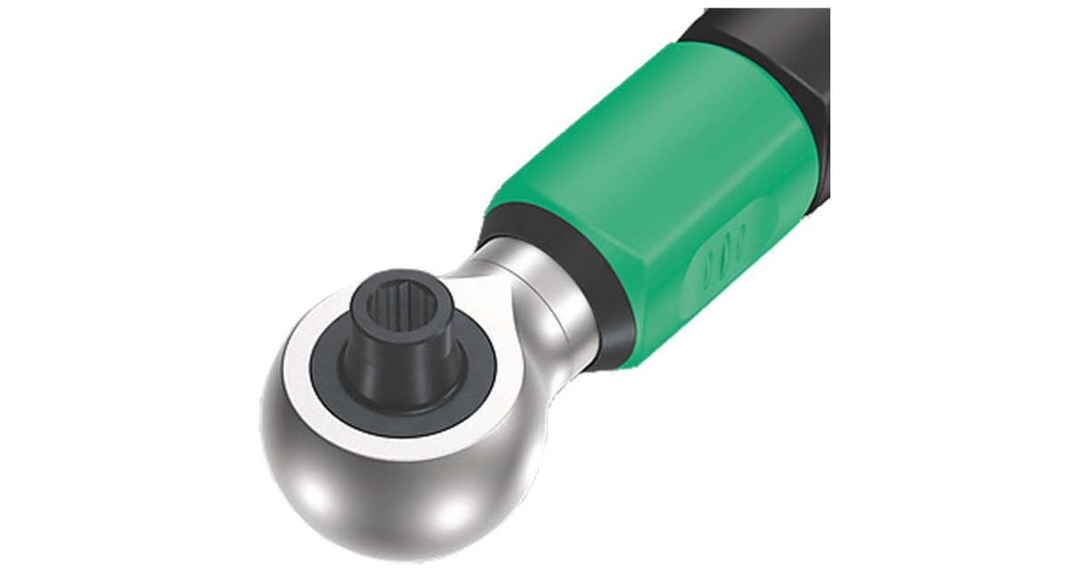 Wera Safe-Torque A2 Set 1, 23‑teilig, Drehmomentschlüssel(schwarz/grün, 1/4