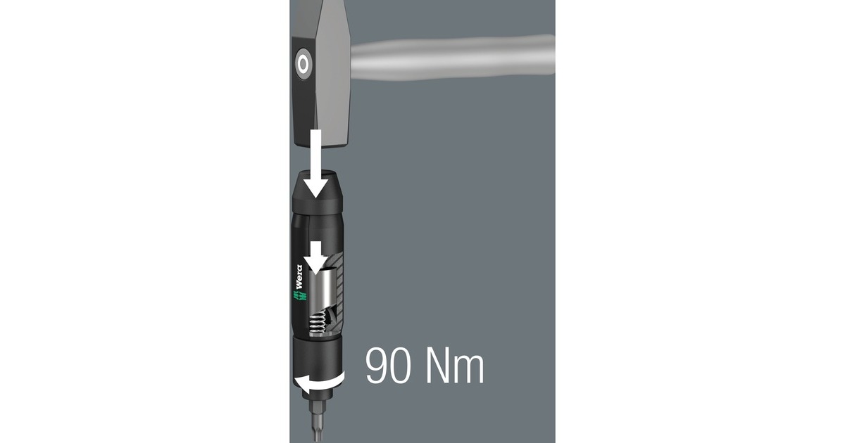Wera Schlagschraubendreher Satz 90Nm, 17-teilig, Schlagschrauber(schwarz, 5/16
