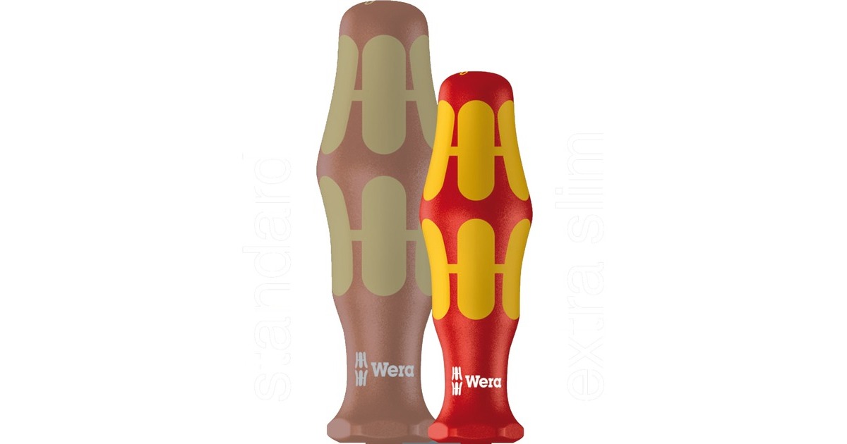 Wera Schraubendreher Satz 160 iSS/7, VDE(rot/gelb, Reduzierter Klingen- u. Griffdurchmesser)