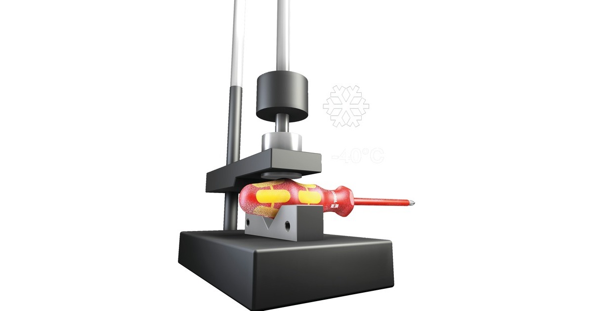 Wera Schraubendreher Satz Kraftform Plus 160i/165i/7, VDE(rot/gelb, mit Lasertip, Spannungsprüfer)