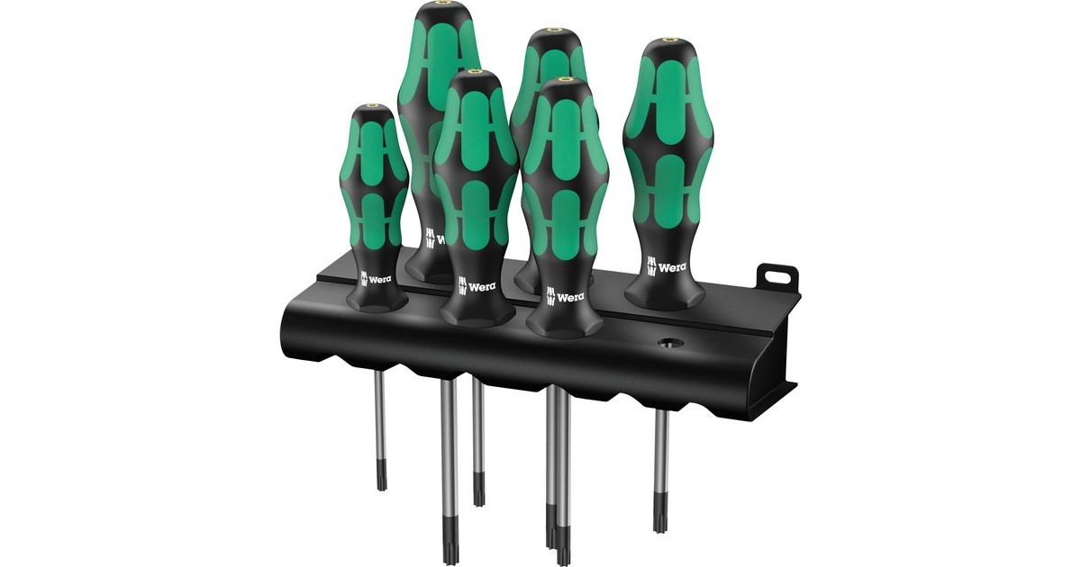 Wera Schraubendreher-Satz TORX 367/6(schwarz/grün, Kraftform Plus)