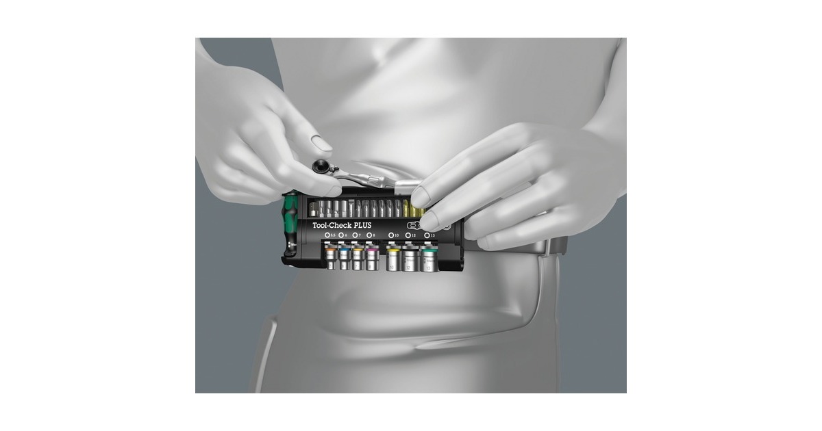 Wera Tool-Check Plus, 39-teilig, Bit-Satz(schwarz, inkl. Bit-Ratsche und Steckgriff)