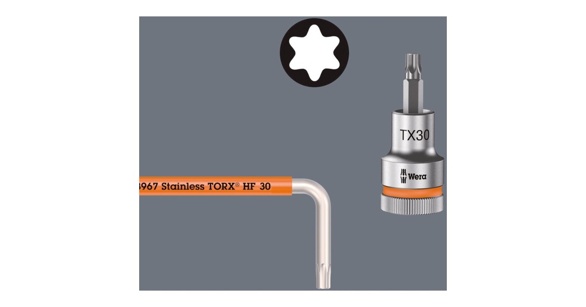 Wera Winkelschlüsselsatz 3967/9 TX SXL Multicolour HF Stainless 1, Schraubendreher(Edelstahl, mit Halteclip)