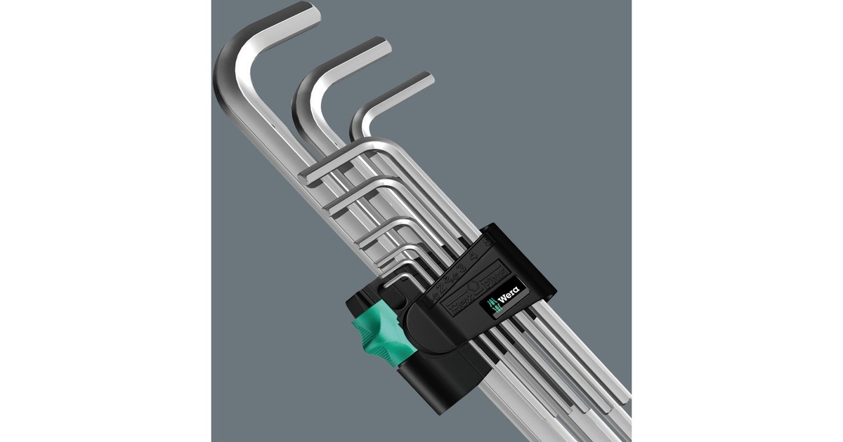 Wera Winkelschlüsselsatz 950 PKS/9 SM N, Schraubendreher(mit Halteclip)