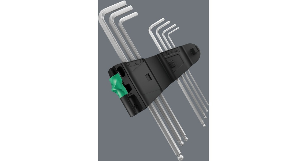 Wera Winkelschlüsselsatz 950 PKS/9 SM N, Schraubendreher(mit Halteclip)