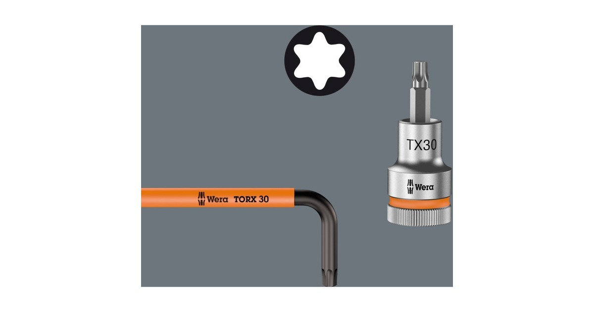 Wera Winkelschlüsselsatz 967 SL/9 TORX HF, Schraubendreher(mit Halteclip)