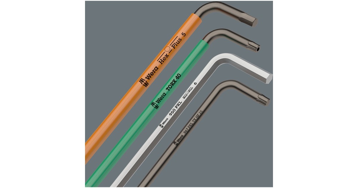 Wera Winkelschlüsselsatz 967 SPKL/9 TORX, Schraubendreher(mit Halteclip, mit Magnetisiergerät)