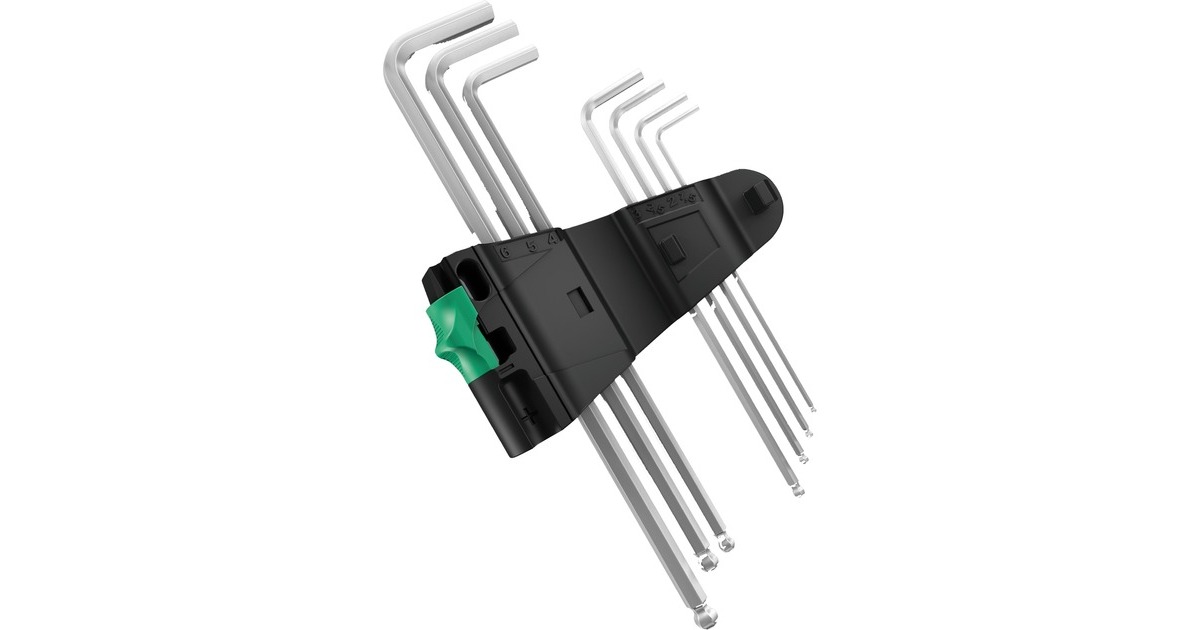 Wera Winkelschraubendreher Satz 950 PKL/9 SM N(chrom, mit Halteclip)