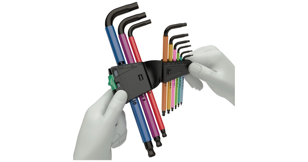 Wera Winkelschraubendreher Satz 950 SPKL/9 SM N SB(mit Halteclip)