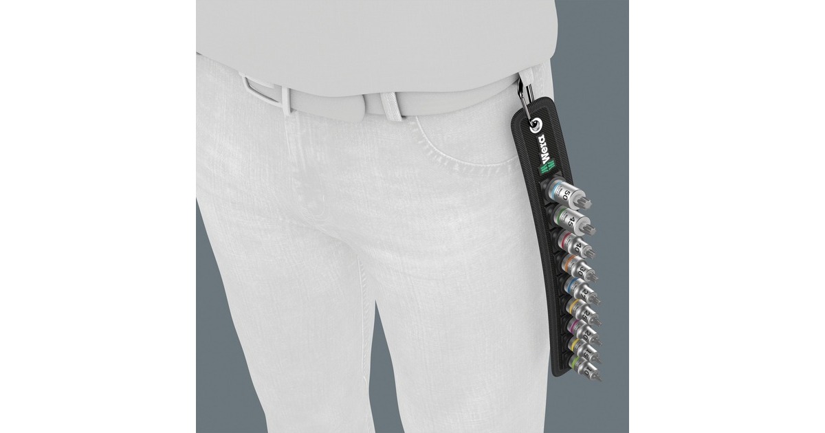 Wera Zyklop Bitnuss-Satz Belt B3 TORX HF, 3/8