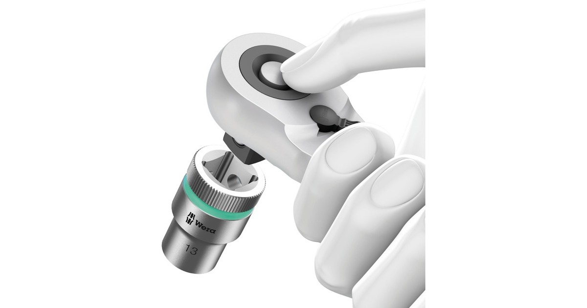 Wera Zyklop Hybrid-Knarrensatz 8006 SC 1, Werkzeug-Set(mit Umschaltknarre, 1/2