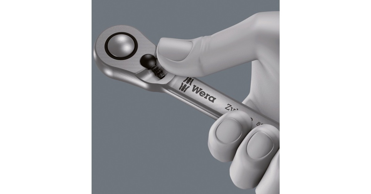 Wera Zyklop Metal-Knarrensatz 8100 SA 11, Zoll-Größen, Werkzeug-Set(28-teilig, mit Umschaltknarre, 1/4