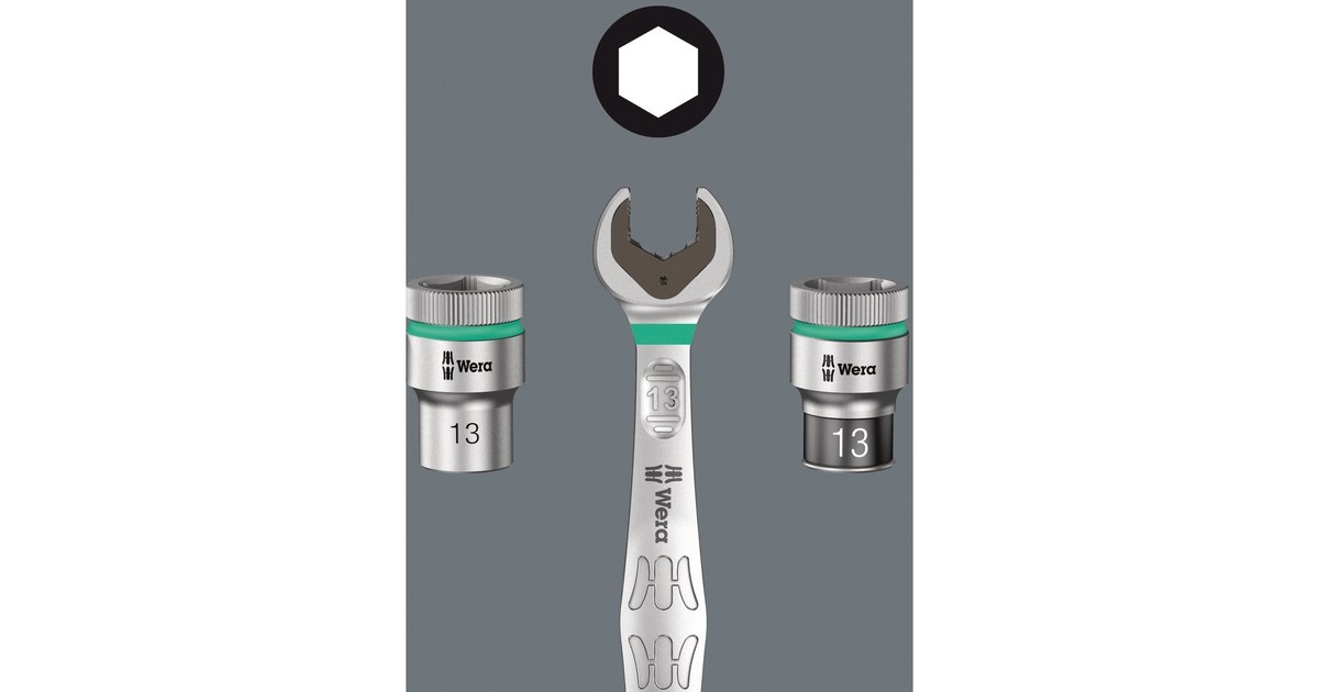 Wera Zyklop Metal-Knarrensatz 8100 SA 11, Zoll-Größen, Werkzeug-Set(28-teilig, mit Umschaltknarre, 1/4