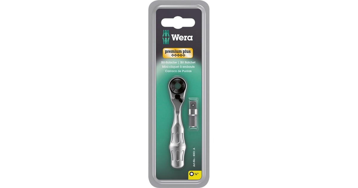 Wera Zyklop Mini 1 8001 A, Knarre(Bit-Ratsche)