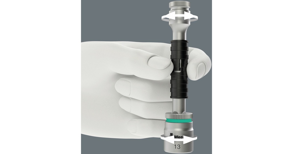 Wera Zyklop Speed-Knarre 8000 A SB(mit schwenkbarem Kopf, 1/4