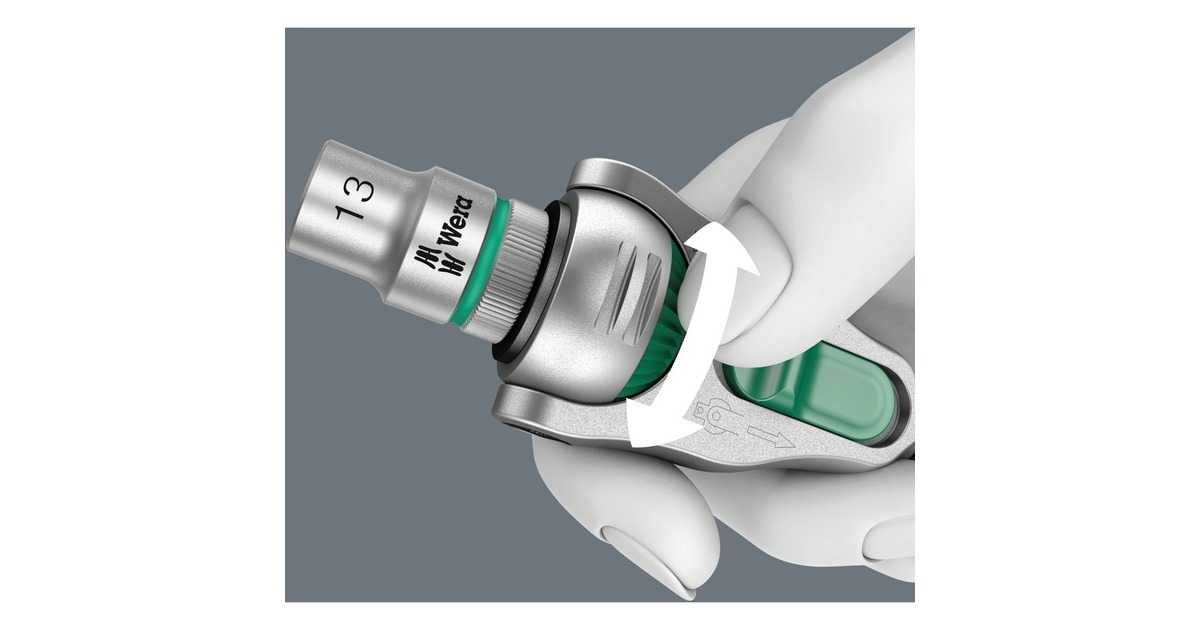 Wera Zyklop Speed-Knarre 8000 C SB(mit schwenkbarem Kopf, 1/2