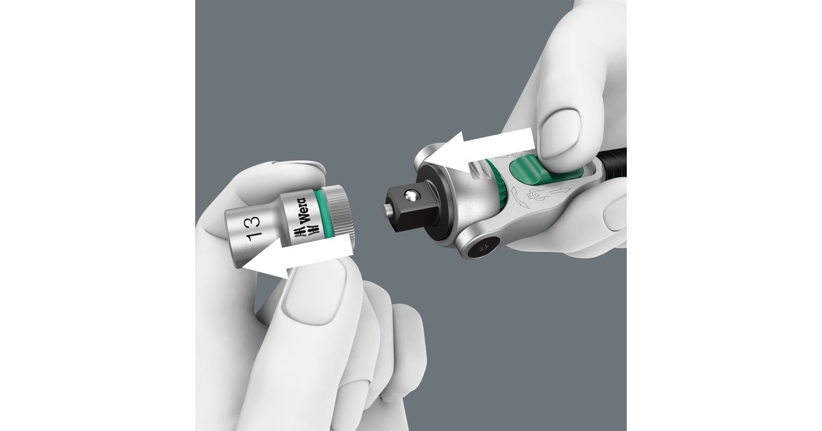 Wera Zyklop Speed-Knarre 8000 C SB(mit schwenkbarem Kopf, 1/2