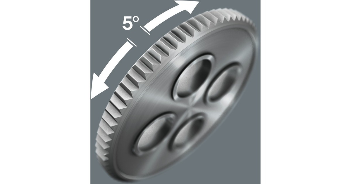 Wera Zyklop Speed-Knarrensatz 8100 SA 6, Werkzeug-Set(Speed-Knarre mit schwenkbarem Kopf, 1/4