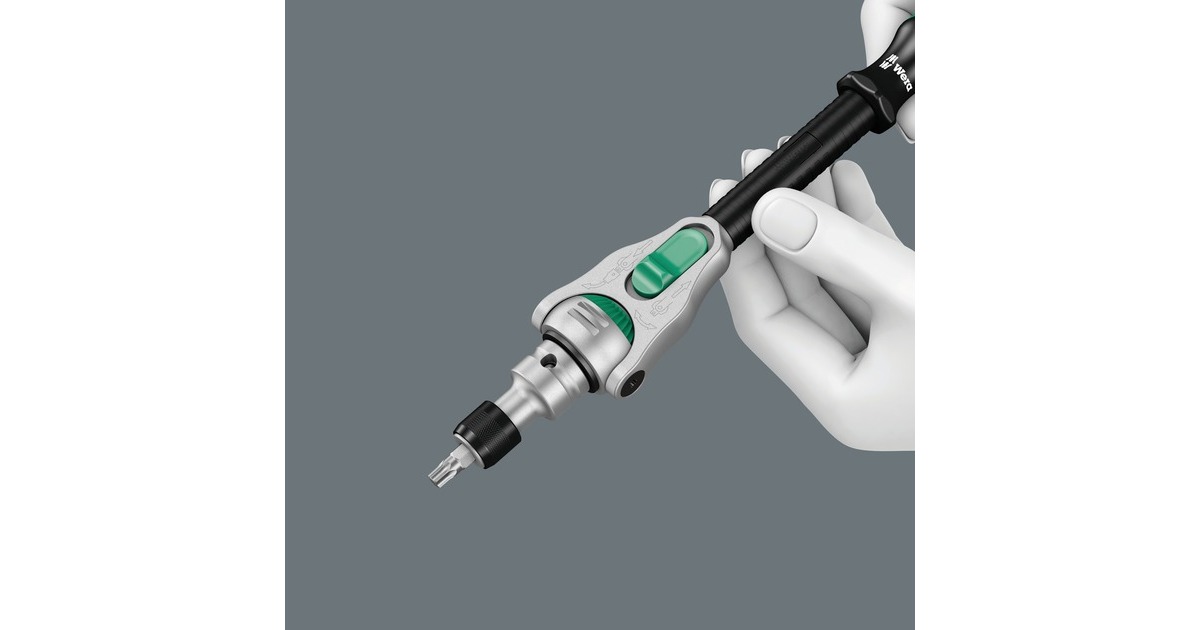 Wera Zyklop Speed-Knarrensatz 8100 SC 2, 37-teilig, Werkzeug-Set(schwarz/grün, Speed-Knarre mit schwenkbarem Kopf, 1/2