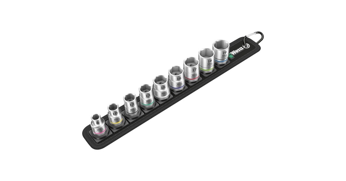 Wera Zyklop Steckschlüsseleinsatz-Satz Belt B4, 3/8", 9-teilig(schwarz/silber) Wera Zyklop Steckschlüsseleinsatz-Satz Belt B4, 3/8", 9-teilig(schwarz/silber)