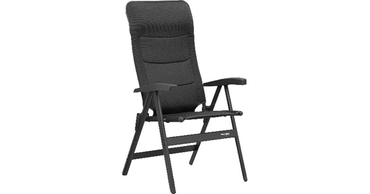 Westfield Camping-Stuhl NOBLESSE "Silverline" 101-101 SL(schwarz/silber)