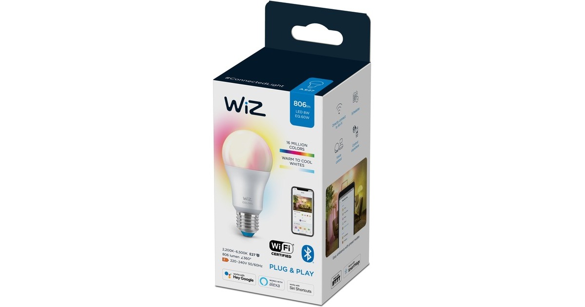 WiZ Colors LED-Lampe A60 E27(ersetzt 60 Watt)