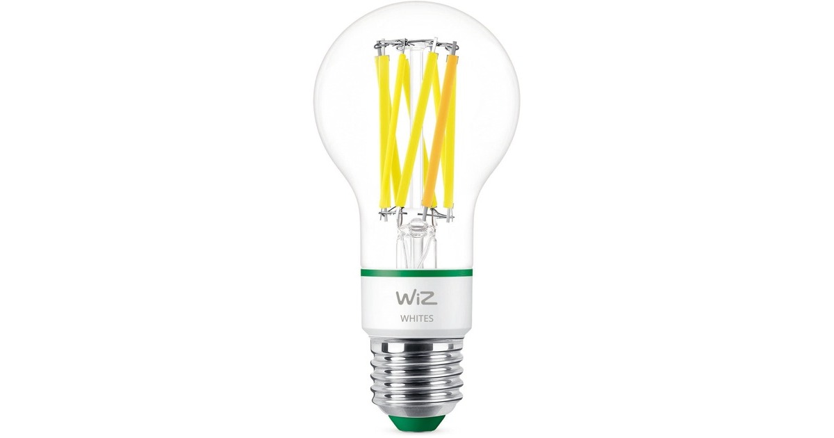 WiZ Filament LED-Lampe A60 60W E27(ersetzt 60 Watt, ultra-effizient)