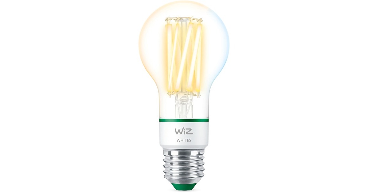 WiZ Filament LED-Lampe A60 60W E27(ersetzt 60 Watt, ultra-effizient)