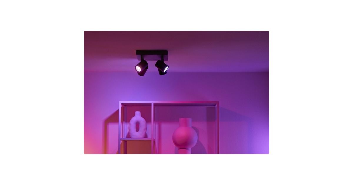 WiZ IMAGEO 4x einstellbarer Spot quadratische Platte, LED-Leuchte(schwarz)