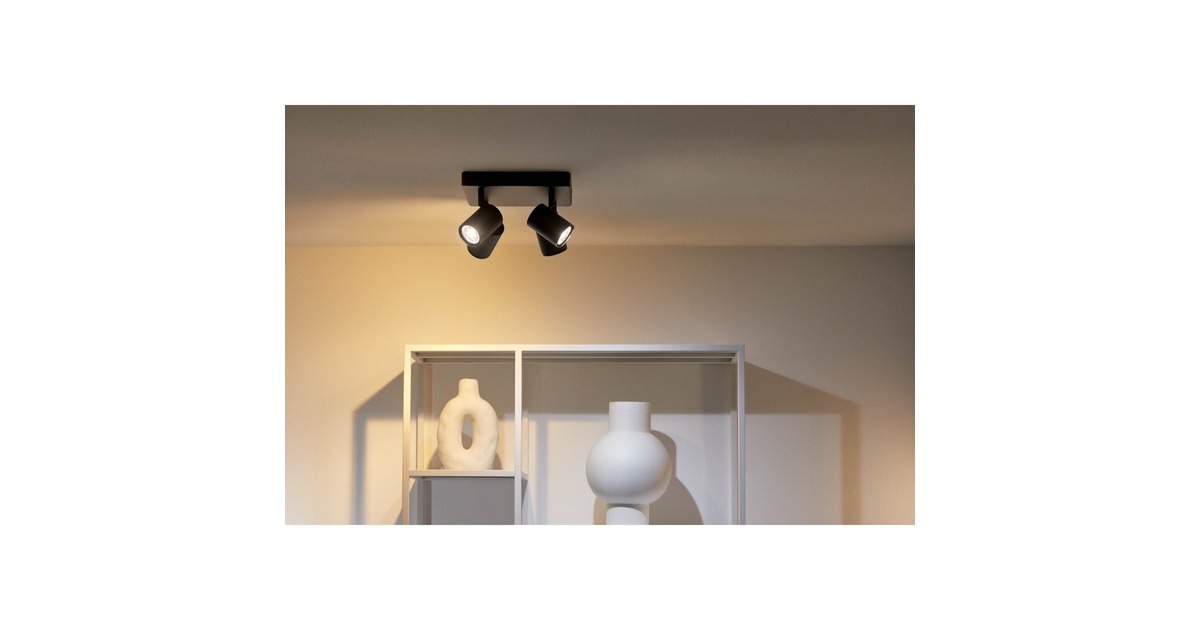 WiZ IMAGEO 4x einstellbarer Spot quadratische Platte, LED-Leuchte(schwarz)