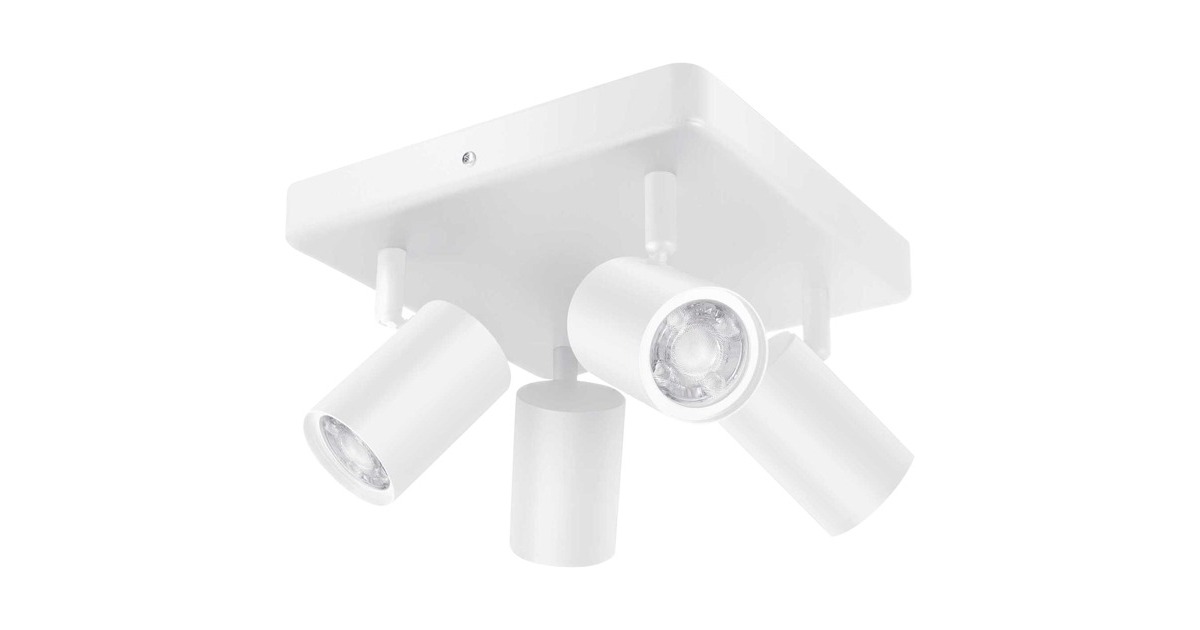 WiZ IMAGEO 4x einstellbarer Spot quadratische Platte, LED-Leuchte(weiß)