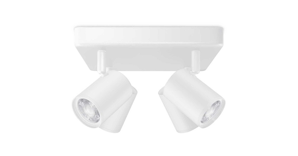 WiZ IMAGEO 4x einstellbarer Spot quadratische Platte, LED-Leuchte(weiß)