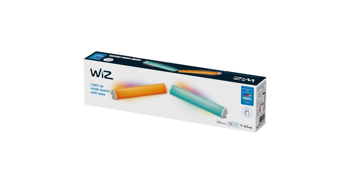 WiZ LightBar Tischleuchte 2er-Pack, LED-Leuchte(weiß)