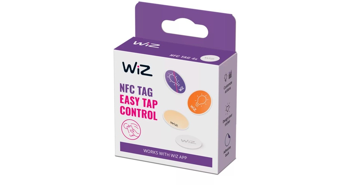 WiZ NFC Tags, Aufkleber( 4 Stk)
