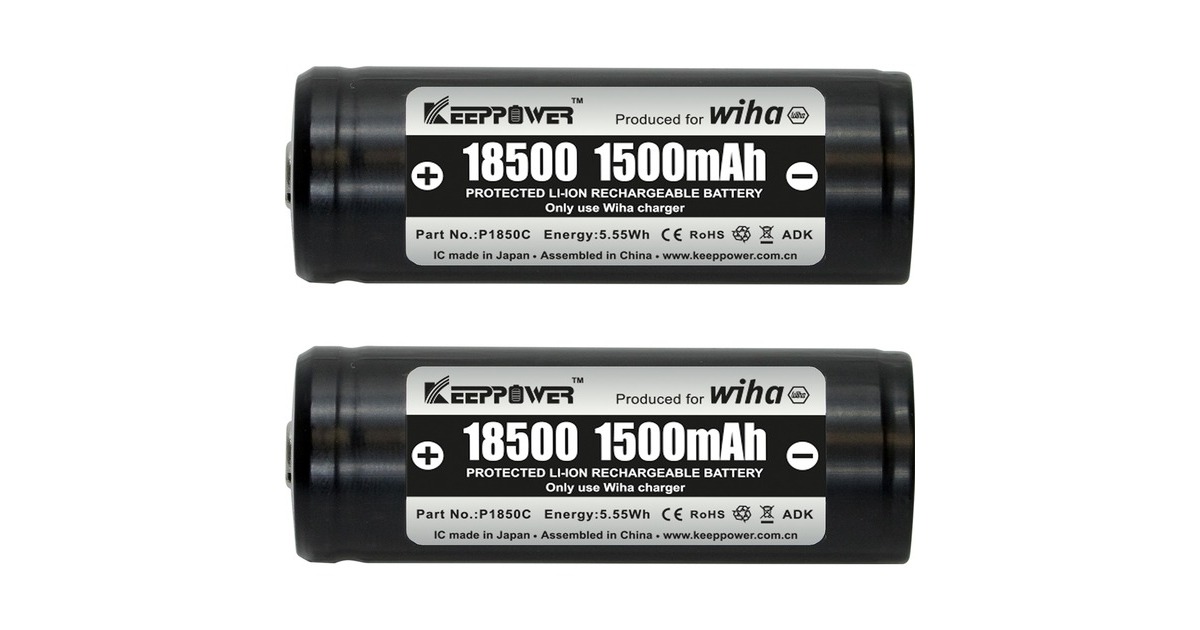 Wiha Akku-Set 18500 Li-Ion(2 Stück)