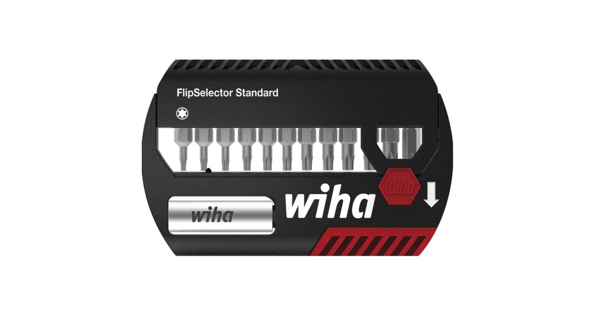 Wiha Bit-Satz FlipSelector Standard, TORX(schwarz/rot, 13-teilig)