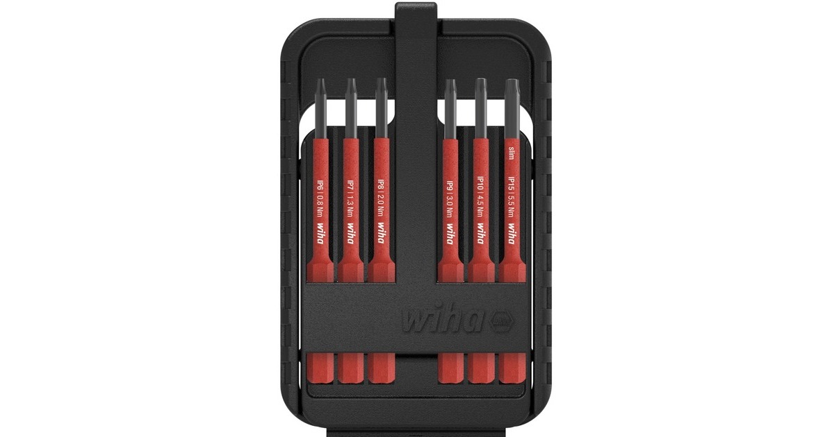 Wiha Bit-Satz slimBit electric, TORX Plus(rot, 7-teilig) Wiha Bit-Satz slimBit electric, TORX Plus(rot, 7-teilig)