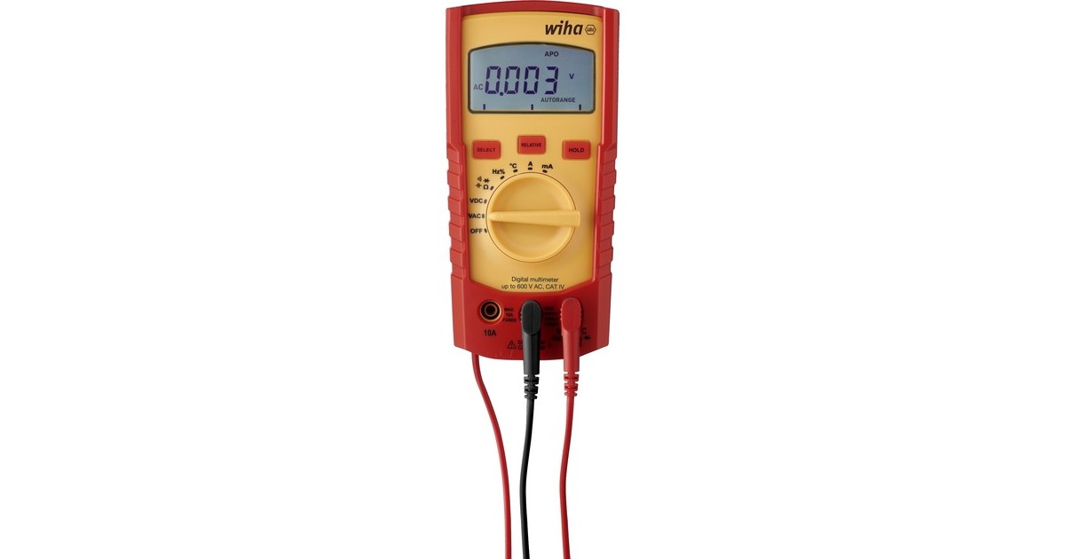 Wiha Digitales Multimeter 45218, bis 600 V AC, CAT IV, Messgerät(rot/gelb) Wiha Digitales Multimeter 45218, bis 600 V AC, CAT IV, Messgerät(rot/gelb)