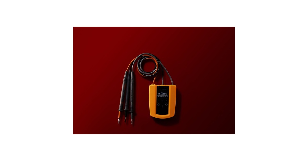 Wiha Drehfeldrichtungsanzeiger 45221, 100 - 700 V AC, Messgerät(gelb/schwarz)
